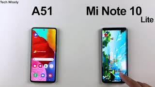 SAMSUNG A51 vs Mi Note 10 Lite : Speed Test