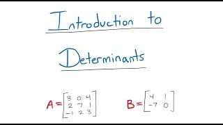 Introduction to Determinants