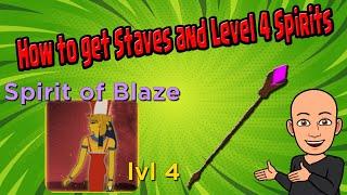 How to get Staves, Level 4 Spirits and Other Equipment  | Giant Simulator | Roblox