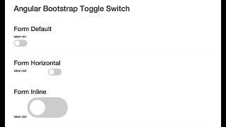 Angular Bootstrap Toggle Switch Button