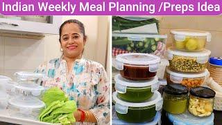 Indian Weekly Meal Planing & Preps| Time & Money Saving Tips|Kitchen hacks & Tips|Khajur Imli Chatni