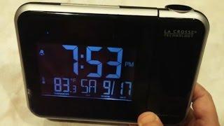 La Crosse Projection Alarm Clock W85923 - How to Change Time, Alarm, Date