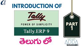 Introduction of tally in telugu 01 (Tally) (www.computersadda.com)