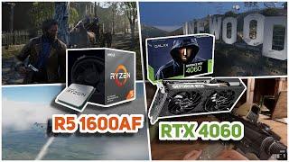 AMD Ryzen 5 1600AF & RTX 4060 Tested in 5 Games