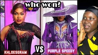 New tiktok transition challenge  Khloesgram Vs Purple speedy || who won?