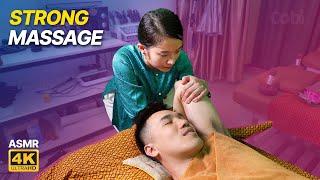 ASMR  I eliminated stress instantly | strong massage combined with stretching for relaxing