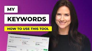 How to Use "My Keywords" - Diib Features