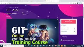 how to join GIT ONLINE EXAM training class..