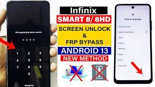 Infinix SMART 8/ 8 HD : Hard Reset & FRP Bypass - Latest Security Update  (Without Pc)