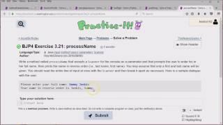 Java Strings & Scanners PracticeIt Tutorial Building Java Programs Ch 3