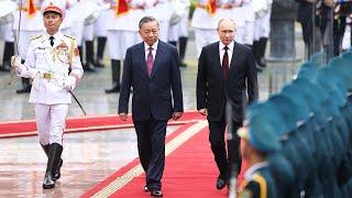 Toàn cảnh Lễ đón Tổng thống Nga Putin tại Phủ Chủ tịch