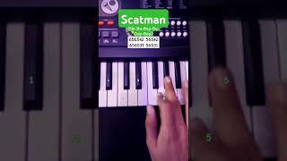 Scatman (Ski-Ba-Bop-Ba-Dop-Bop)  | Piano Tutorial #tiktok #viral #shorts