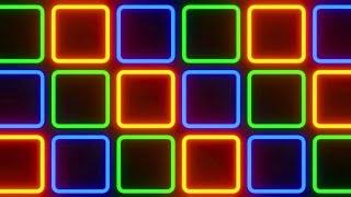 Party Lights Frames Flashing Disco Frame Colorful Changing Neon Video Background