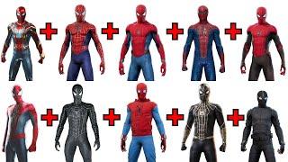 Combining 10 SPIDER-MAN MOVIE SUITS into ONE!  Spider-Man: No Way Home!