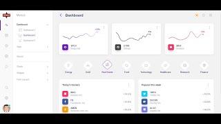 Beautiful admin dashboard template