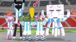 Monster School : Football World Cup 2022 - Monster Argentina vs Monster France - Minecraft Animation