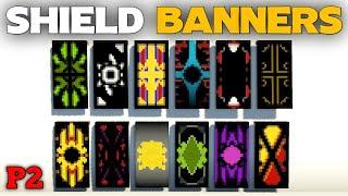 Minecraft : Shield Banners Design Tutorial | Part 2 | TadCreeper