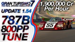 MAZDA 787B 800pp Fastest Tune - Gran Turismo 7 - Sardegna 800 Setup (GT7 1.54 Fastest Money Grind)