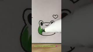 How to draw cute frog  much lovesubscribe maybe 