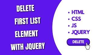 Delete First List Element with jQuery [HowToCodeSchool.com]
