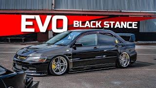 Mitsubishi Evo 9 Black Stance