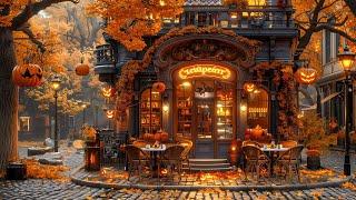 A Cozy Morning and Soft Jazz Music for Relaxing, Working, Studying ~ Nostalgic Autumn Cafe Ambience