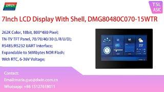 Model Show: Cheapest 7Inch TFT LCD Display with Shell,DMG80480C070-15WTR