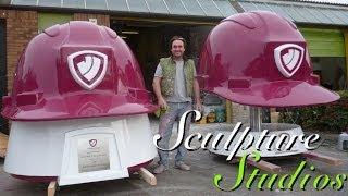 Giant Hard Hats by Sculpture Studios