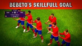 Bebeto's Skillfull Goal | Pes 21 Mobile | Yaz Holic #shorts