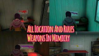 Mimicry Online Horror Tutorial|All Weapons Location & Some Rules About Weapon