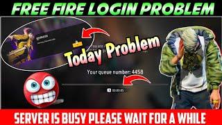 server is busy please wait for a while problem free fire।free fire kyu nahi chal raha hai