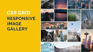 Responsive Image Gallery  with CSS Grid | CSS image grid gallery | HTML CSS image grid gallery