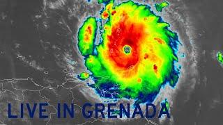 Aftermath in Grenada of Hurricane Beryl