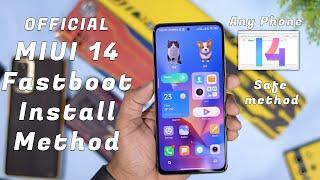 How to Flash MIUI 14 Fastboot Official ROM in Any Xiaomi Phone | MIUI 14 Fastboot rom Installation