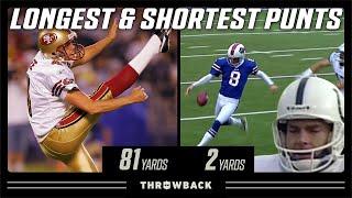 Longest & Shortest Punts in NFL History!