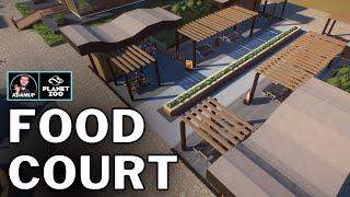 Planet Zoo Food Court Area - Newtropic Zoo ep 10