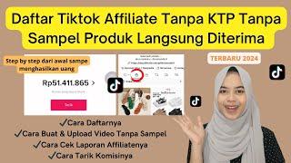 CARA DAFTAR TIKTOK AFFILIATE TERLENGKAP TANPA KTP LANGSUNG DITERIMA 2024 | PENGHASILAN DARI TIKTOK