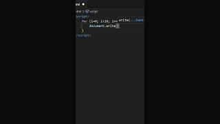 Beginner JS Tutorial For Loop in 20 Second #shorts #javascript