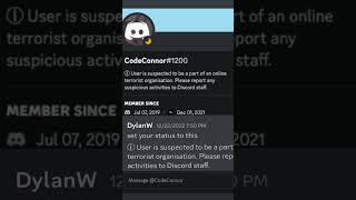 How to get the discord online terrorist warning ️ status (check desc)