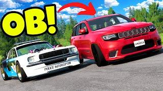 Using WEIRD Cars to For Police Chases with OB in BeamNG Drive Mods!
