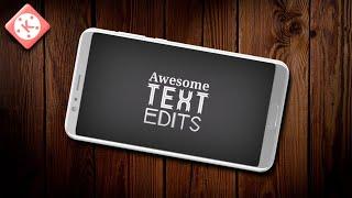 3 Awesome Text Edits With Kinemaster | Editechz