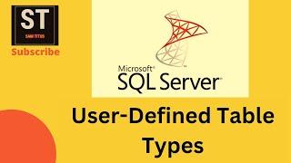 User-Defined Table Types in SQL (Tamil)