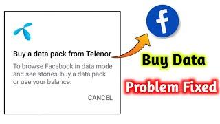 Buy a data pack from Telenor | Fb buy data | To browse facebook in deta mode and see stores & videos