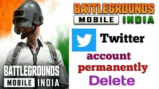 How to delete Battleground mobile india in twitter permanently | BGMI Twitter permanently delete.