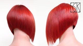 Graduated bob with disconnection - tutorial by SANJA KARASMAN