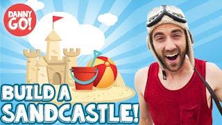 How to Build a Sandcastle for Kids ️/// Danny Go! at the Beach