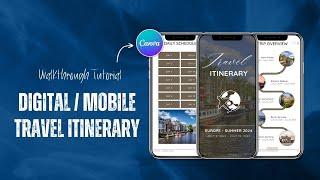 Customizing Your Mobile Travel Itinerary on Canva