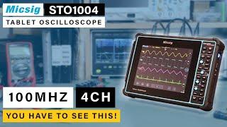 Micsig STO1004  Tablet Oscilloscope⭐ 4 Channels & 100Mhz ⭐ You have to see this!
