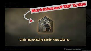 Where to redeem your 10 FREE Tier Skips in Modern Warfare!