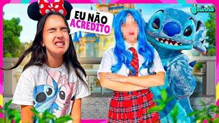 A MENINA QUE NÃO GOSTA DA BELINHA VIROU AMIGA DO STITCH E FEZ A BELINHA CHORAR